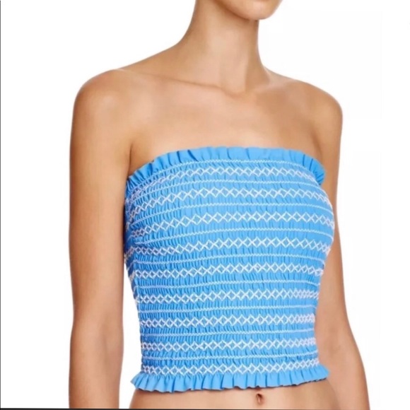 tory burch smocked tube top